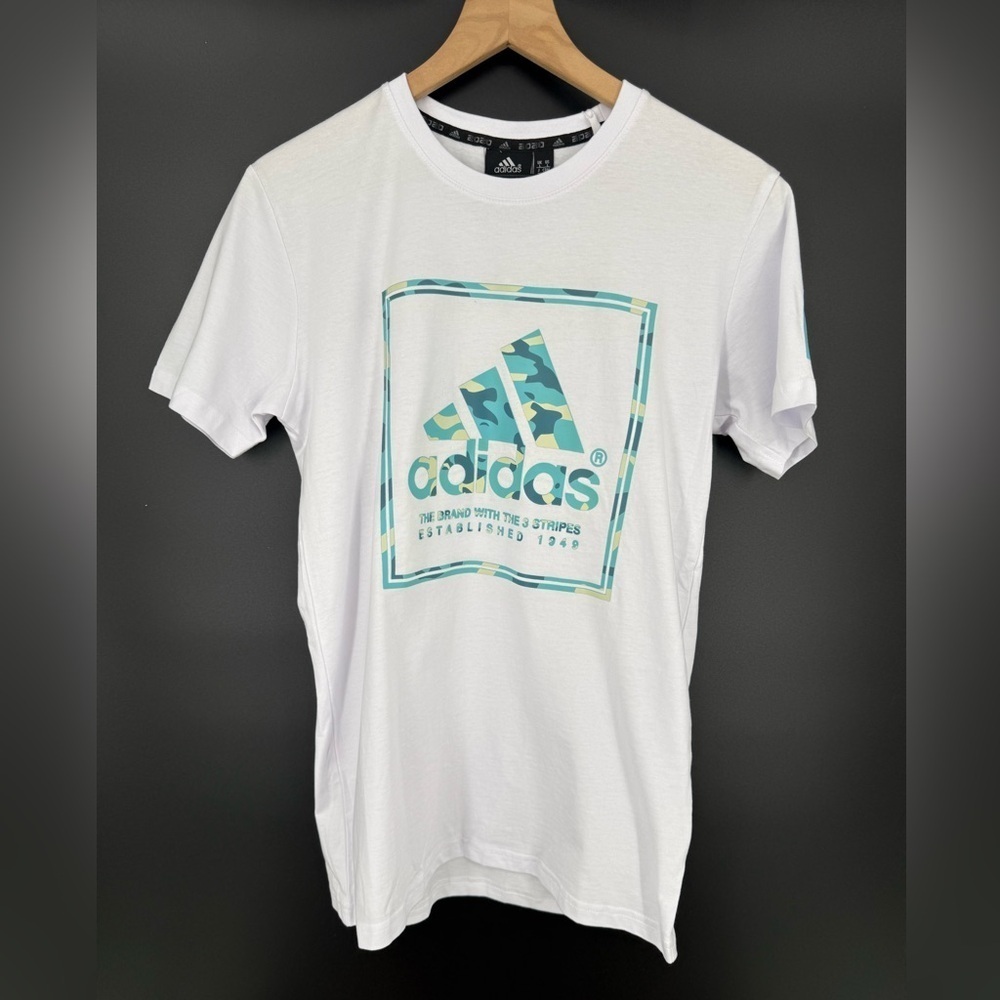 ADIDAS 100% Cotton Camo Logo T-Shirt